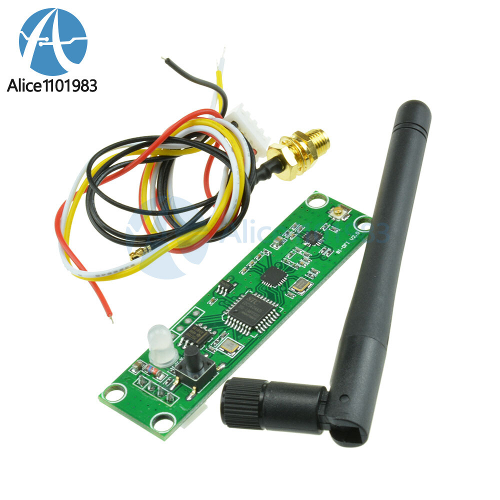 Wireless DMX512 PCB Modules Board LED Controller Transmitter Receiver w/ Antenna