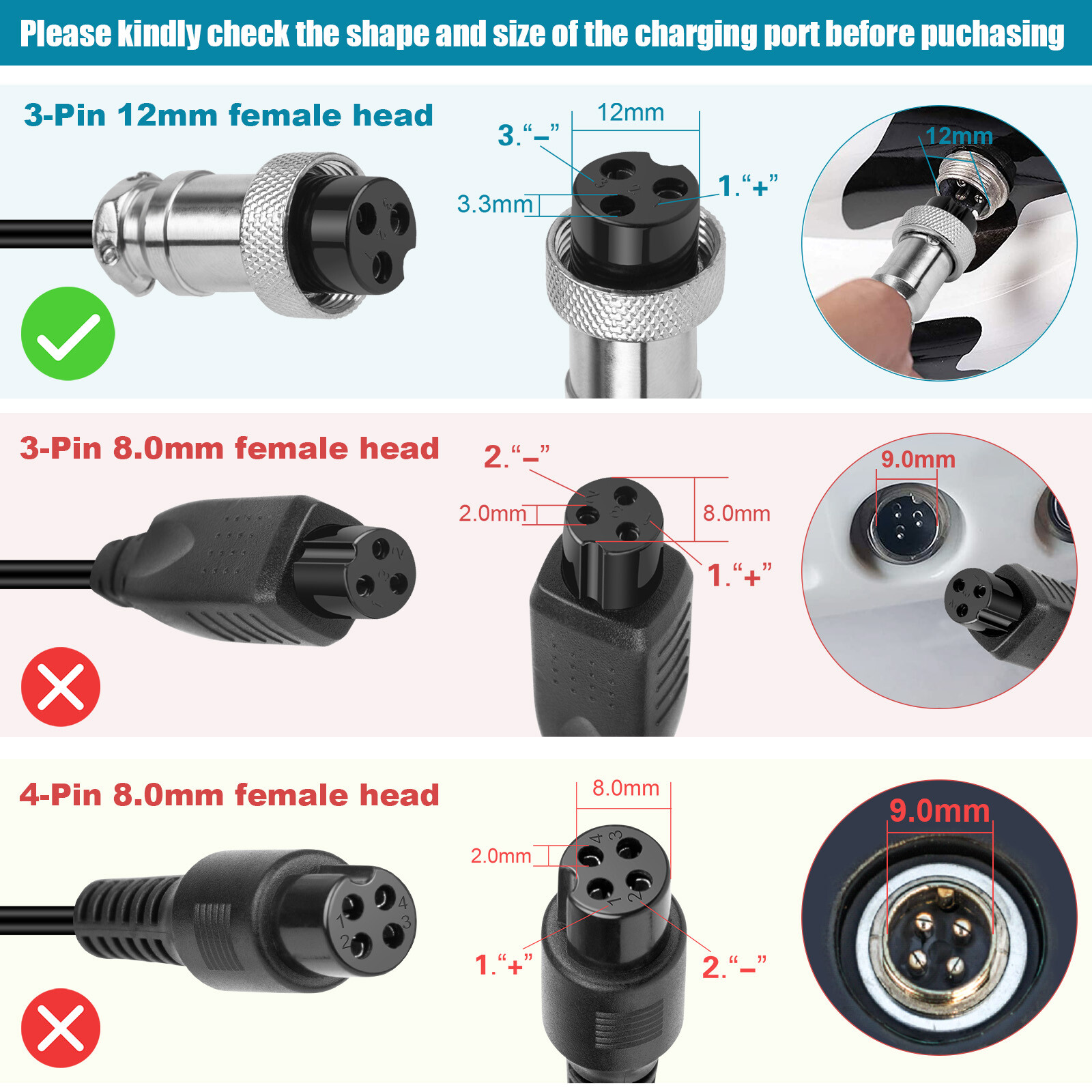 Battery Charger For Razor Scooter Dirt Bike E100 E200 E300 E125 E150 E175 E500