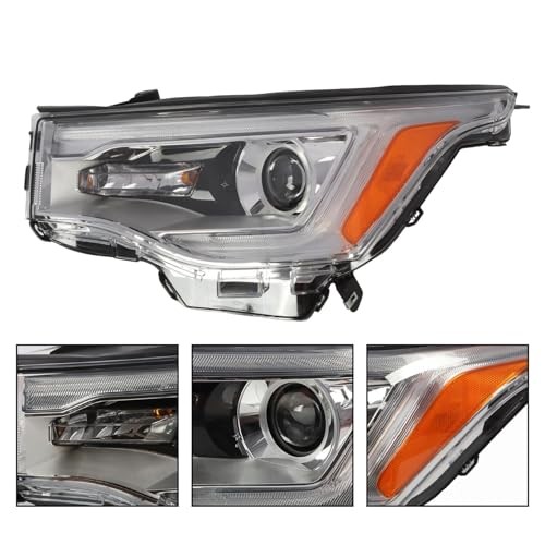 Driver Side Halogen Headlight Assembly Compatible with 2017-2019 Acadia Left