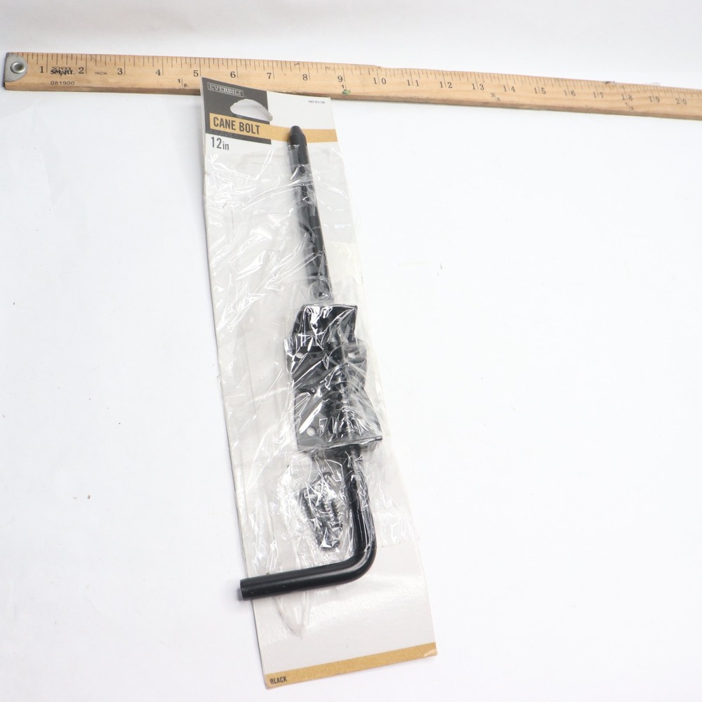 Everbilt 12 in. Black Cane Bolt