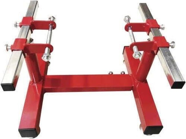 BikeMaster Adjustable MX Engine Stand Red 151899