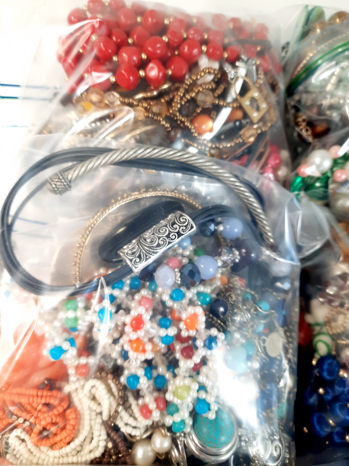 Vtg Modern 1.5Lbs Jewelry Estate Fashion All Wearable Craft Resell