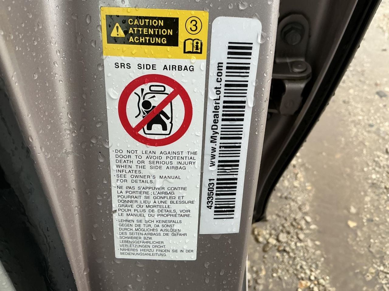 System Restraint Bag Module Center Console Fits 07-09 LEXUS ES350 817303