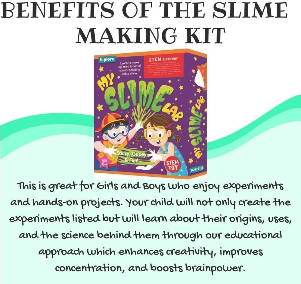 Mighty Mojo Explore STEM Learner My Slime Lab Sticky Gooey Science Kids