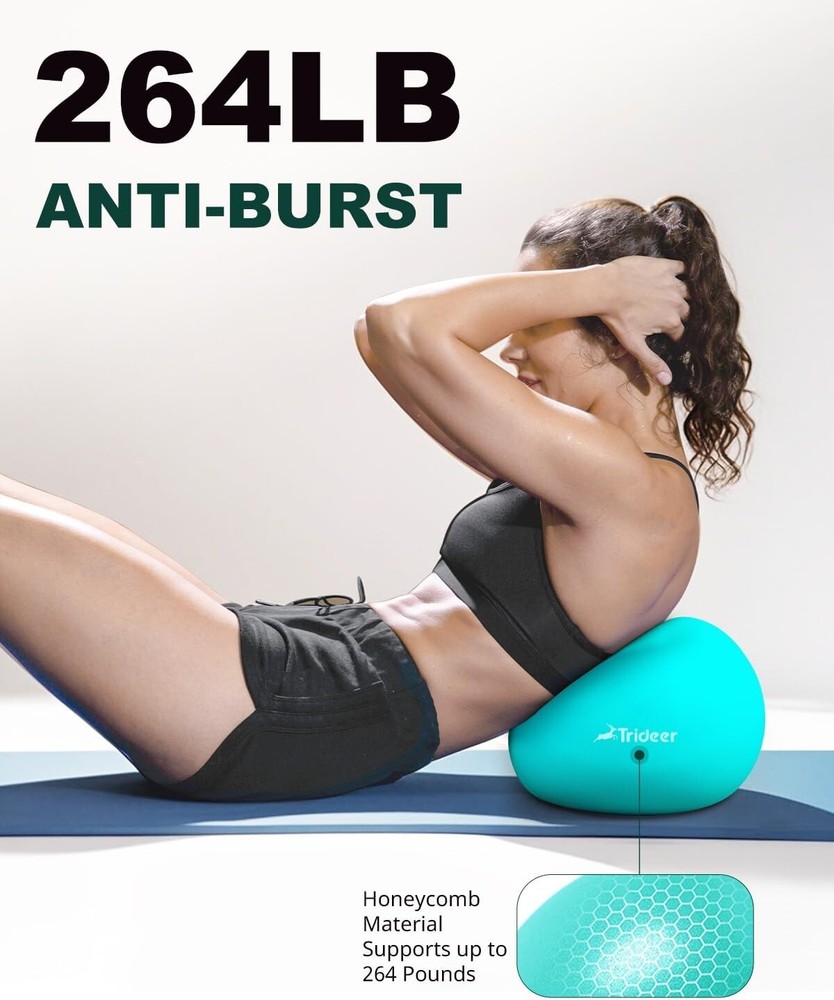 Trideer 9-Inch Pilates Ball - Core Strength & Flexibility Exercise Essential