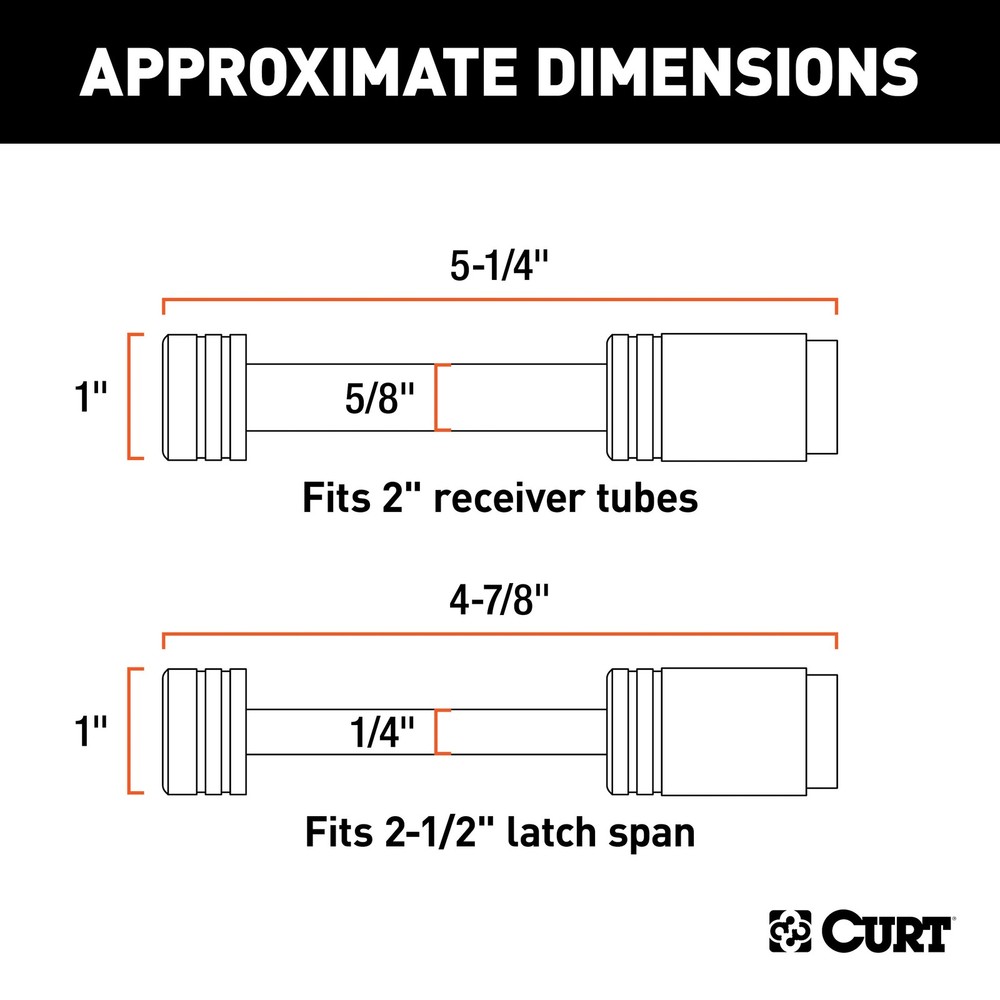 Curt Hitch & Coupler Lock Set (2" Receiver, 2-1/2" Latch)