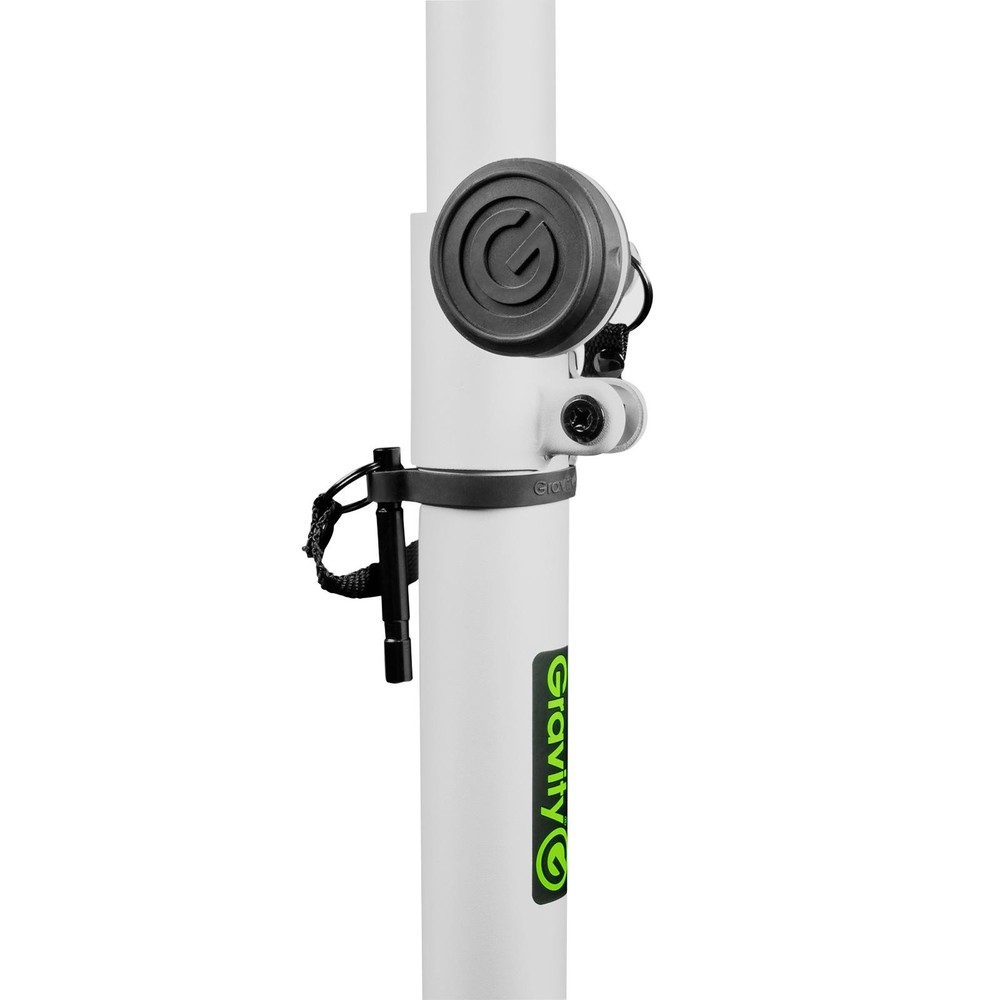 Gravity GLS431W White Stand with Square Base 2-Pack & X-LS64WH Mounts