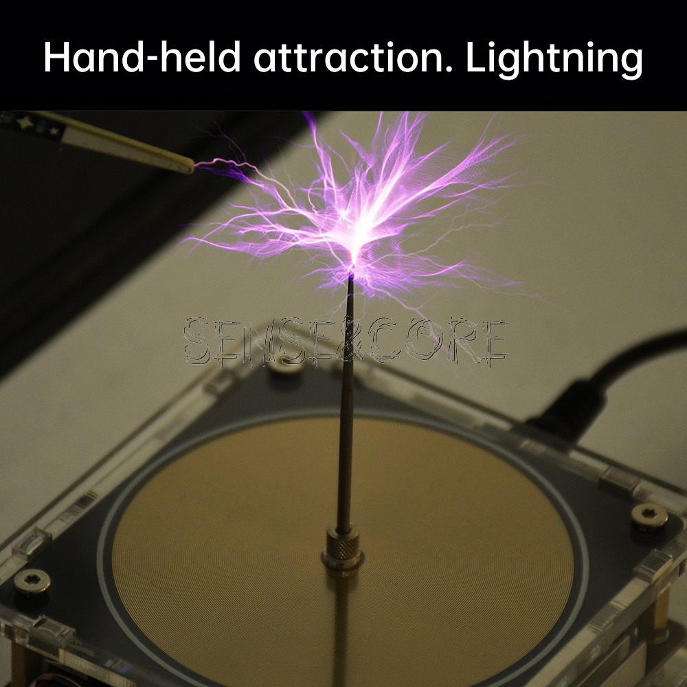 Bluetooth Music Tesla Coil Plasma Loudspeaker Touchable Artificial Lightning DIY