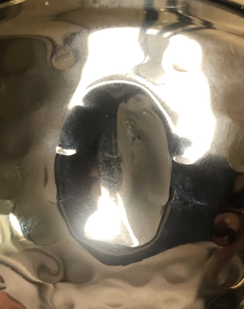 Hammered Silver Ottoman Fez Hat style Candy Sugar Dish Bowl by Bernardo