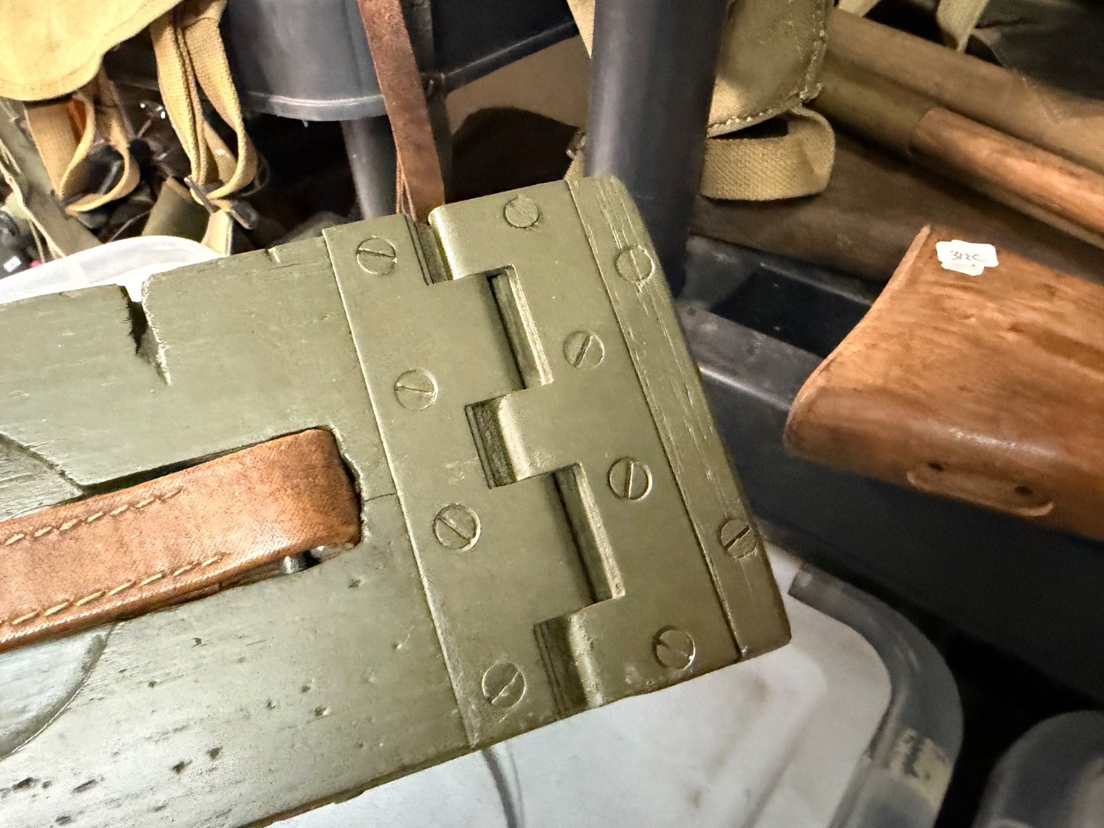 ORIGINAL WWI WWII US ARMY M1917 BROWNING 1919 WOODEN AMMO CHEST BOX