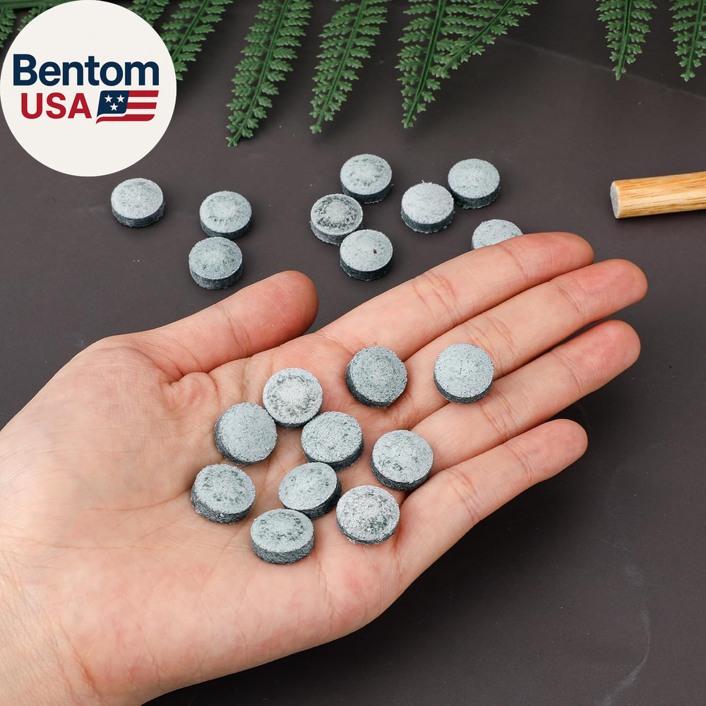 Billiard Pool Cue Tips Pool Stick Replacement Tips with Storage Box for Pool Cue