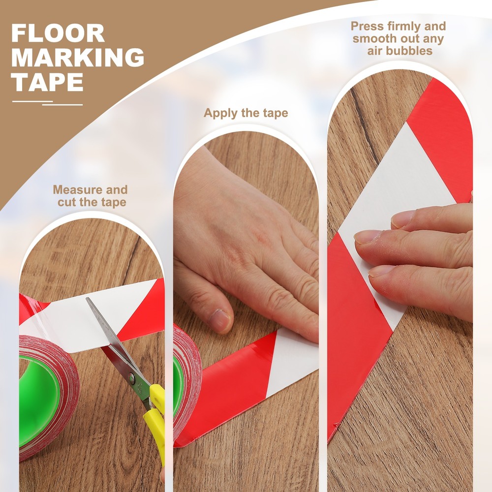 Safety tape 2"x110' 6pcs green