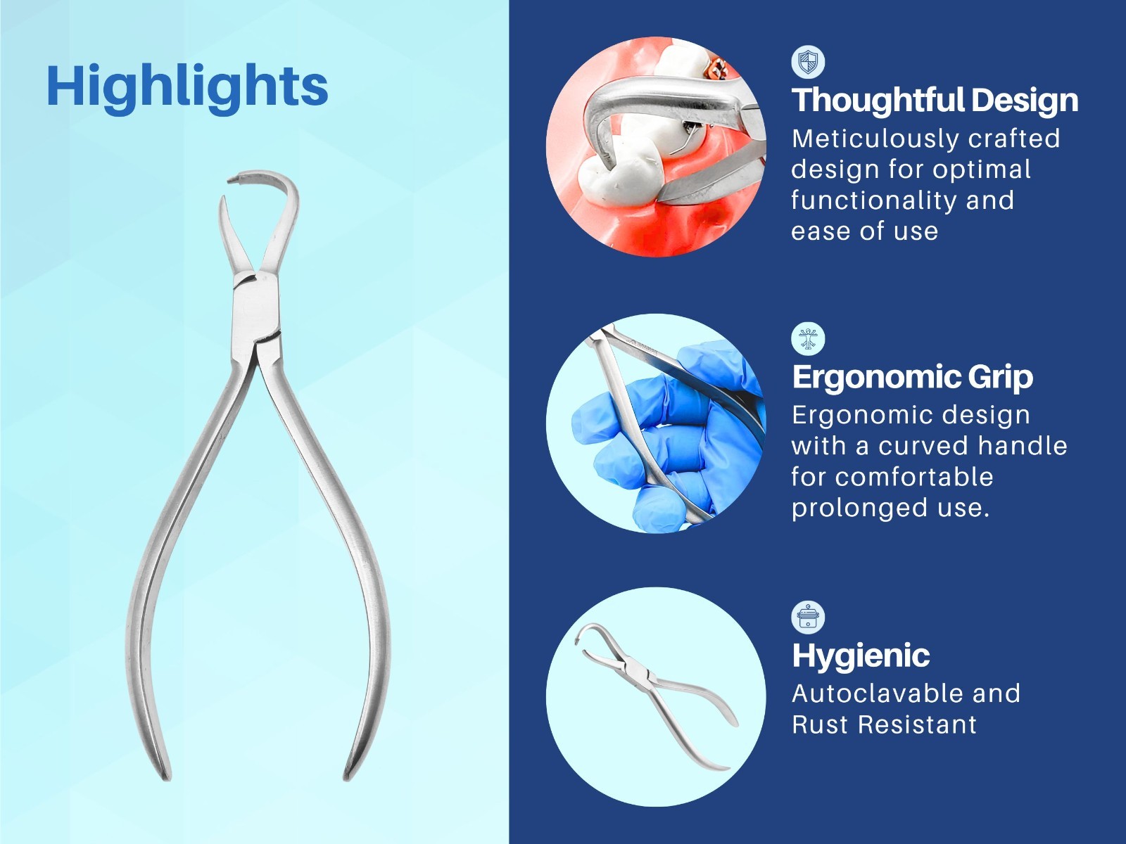 Artman Instruments Dental Debonding Crown Removing Pliers