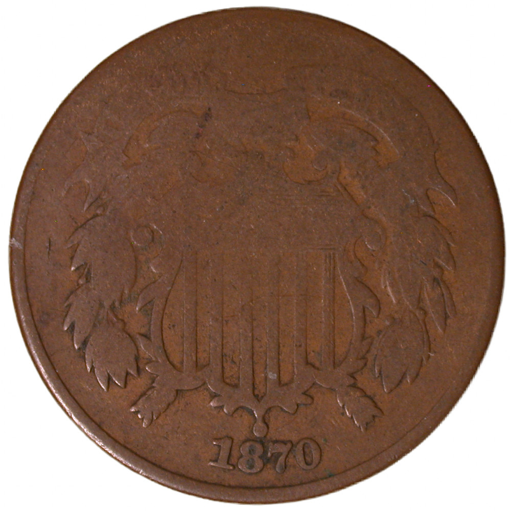 1870 Two Cent Piece