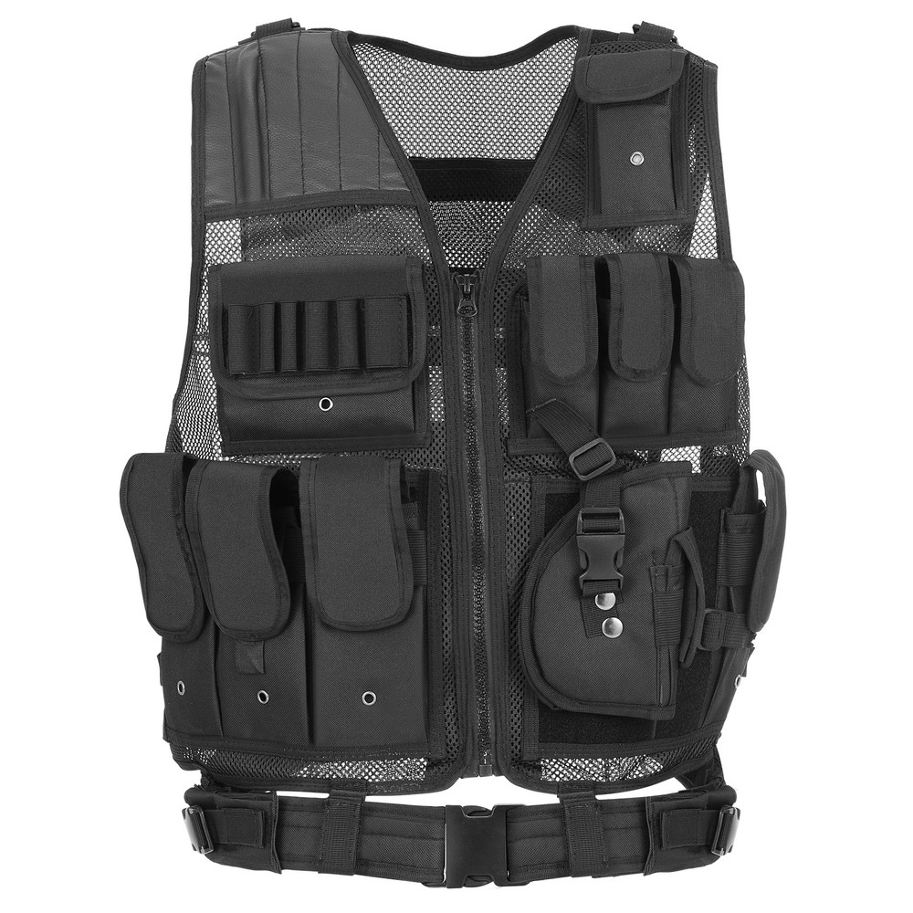 Tactical Vest Airsoft Breathable Quick Release Vest Adjustable for Training OOBZ