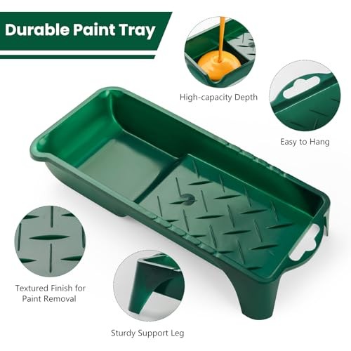 Paint Roller Kit, 12 Pack, 2 Inch Mini Paint Rollers, Small Paint Tray Liners,