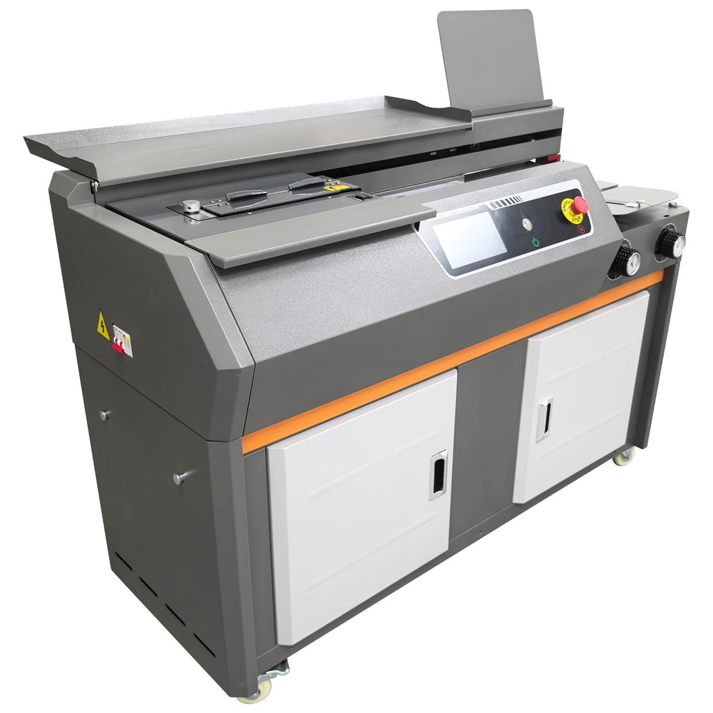 Side Glue Binding Machine A4 Automatic Book Binding Cut Touch Screen 220V 1.9KW