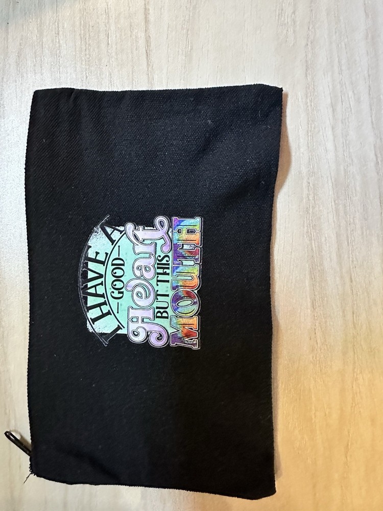 Zippered Canvas Cosmetic Bag