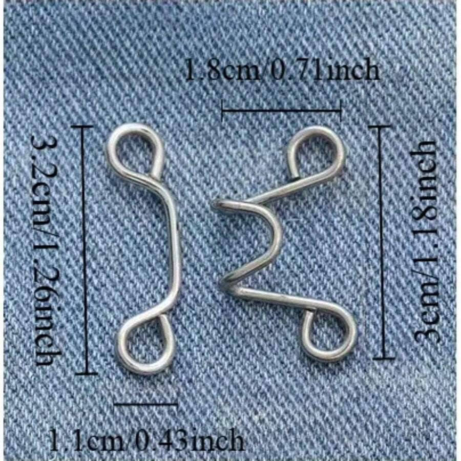 Pant Waist Tightener Buttons Clip Womens Loose Jeans Brooch Pins Cincher Clip