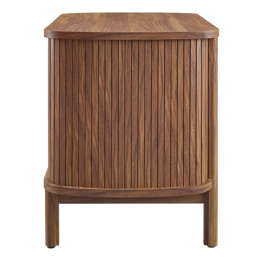 Modway Cadence Open Nightstand in Walnut