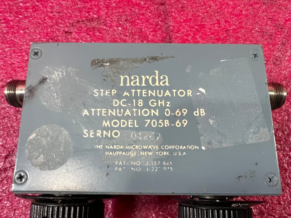 NARDA RF STEP ATTENUATOR DC-18 GHz 0=69 db 705B-69