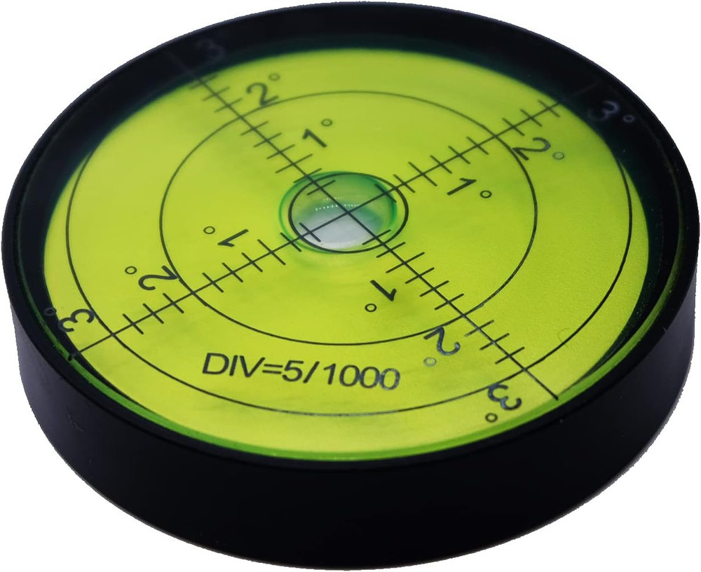 Aluminium High Precision Horizontal Leveler Bubble Level Tool Circle round 2.4 I