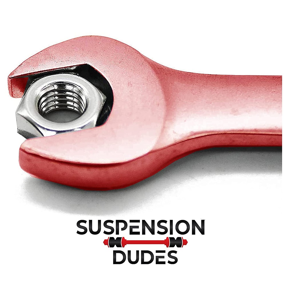Suspension Dudes 4 PC Front Sway Bar Stabilizer Bracket + CODE RED Bushing Kit F