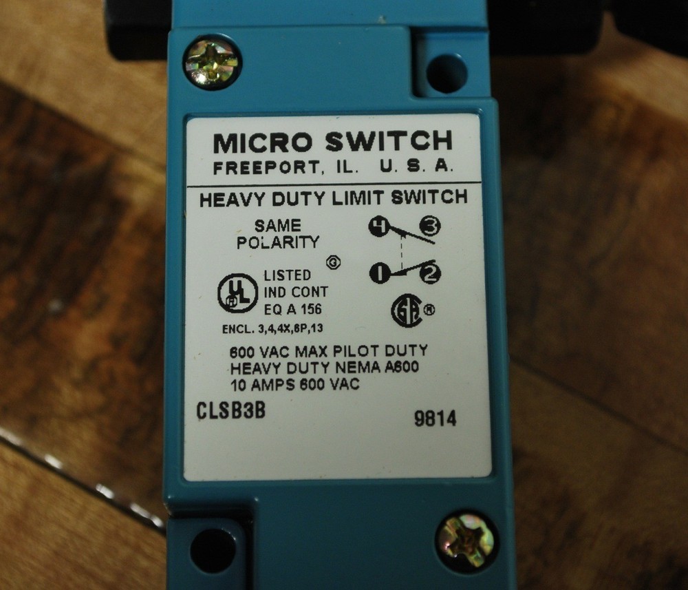 Honeywell CLSB3B Momentary Cable Pull Limit Switch, 600vac-10a - NEW