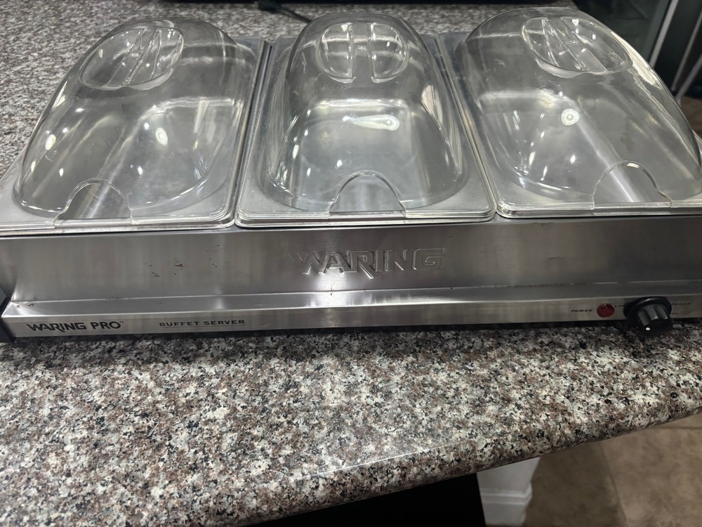 Waring Pro Buffet Server 3 Trays Model # BFS50B