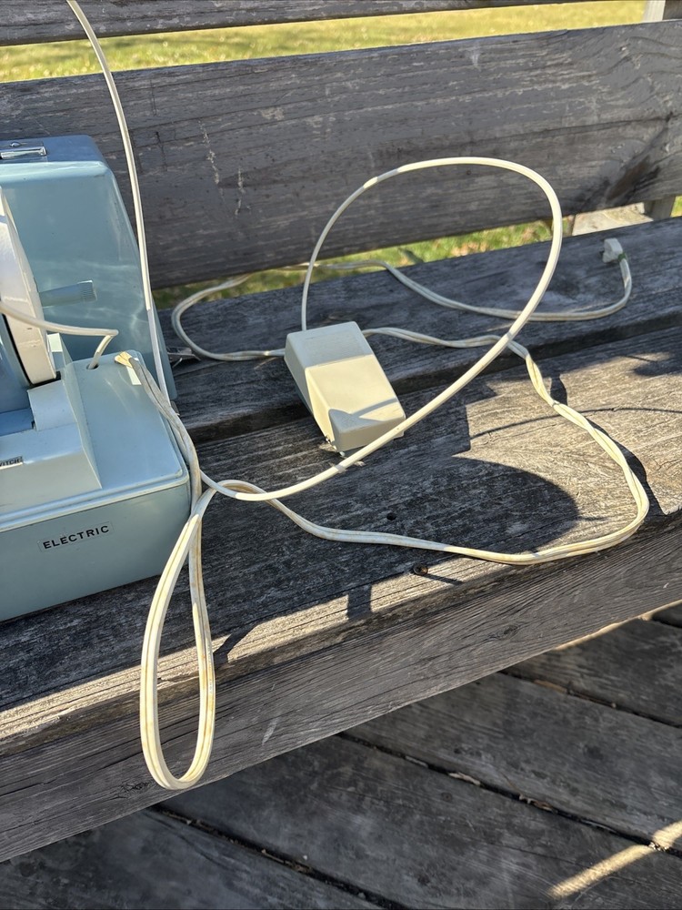 Sisters Electic Mini Sewing Machine Blue In Case Parts Only