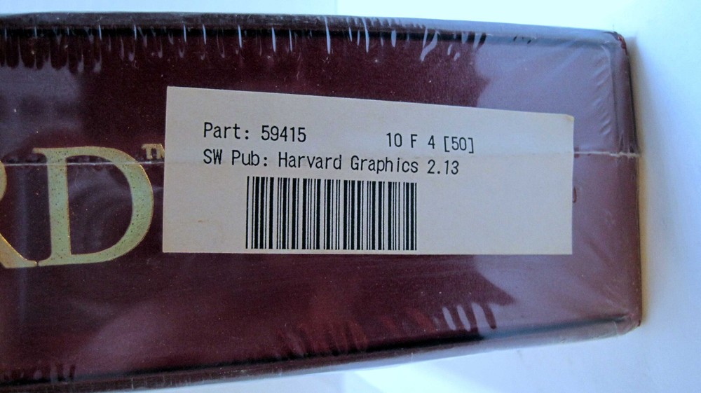 VTG Harvard Graphics Version 2.13, 5 1/4 Disk SPC Software Publishing NEW Sealed