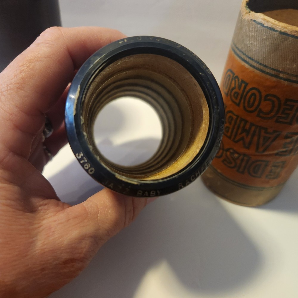 4 Edison Blue Cylinder Record Untested