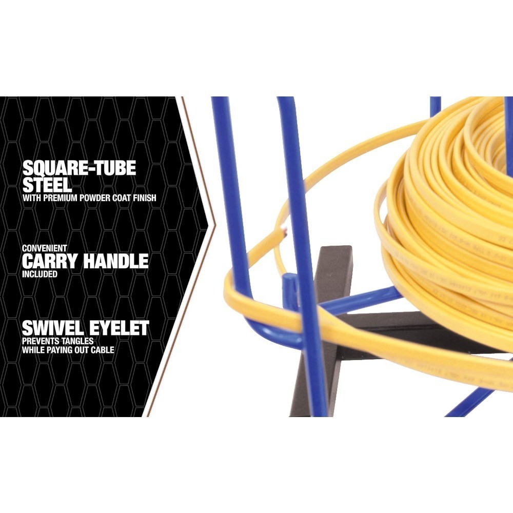 Wire Smart Cable Dispenser Floor or Stud Mounted Organizer for Efficient Storage