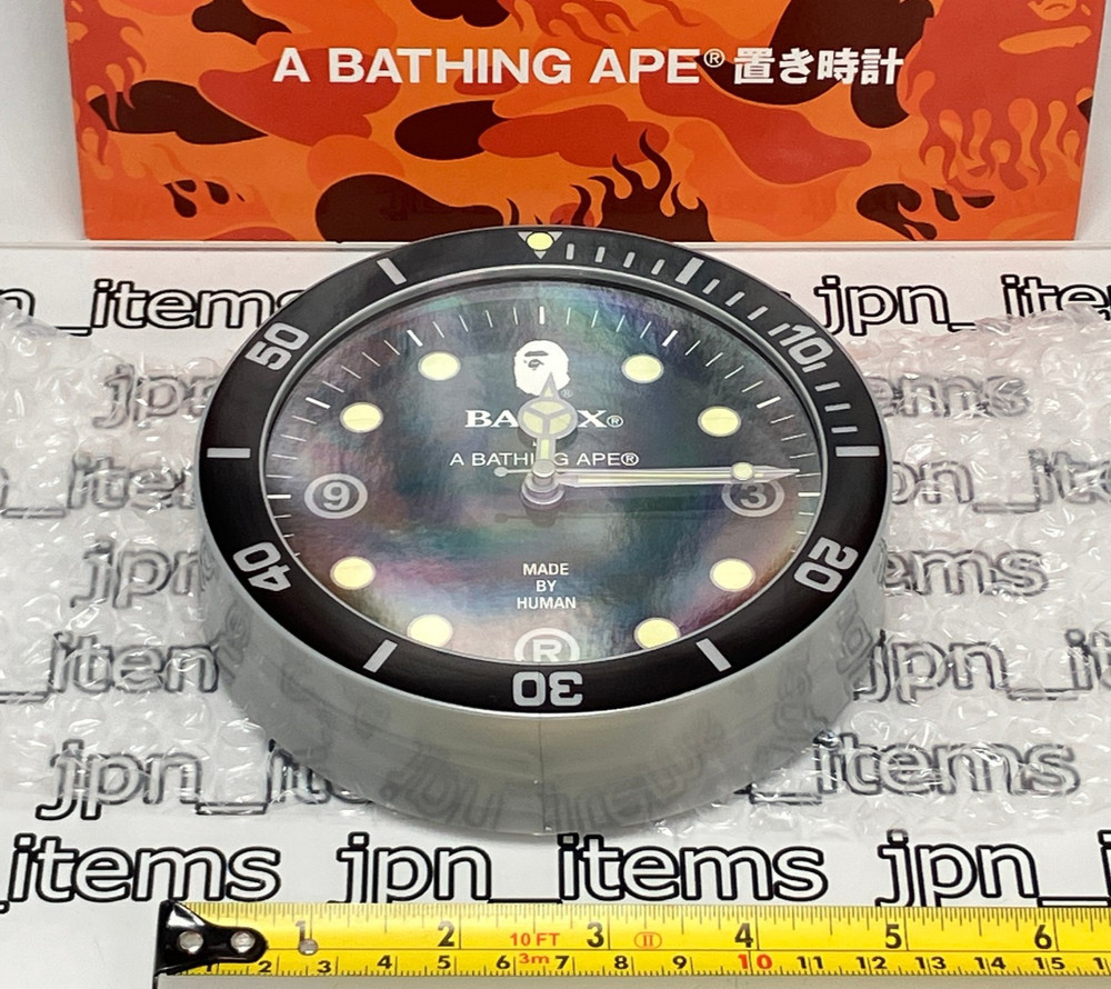 Table Clock A Bathing APE 2009 Spring Collection Open Box Unused