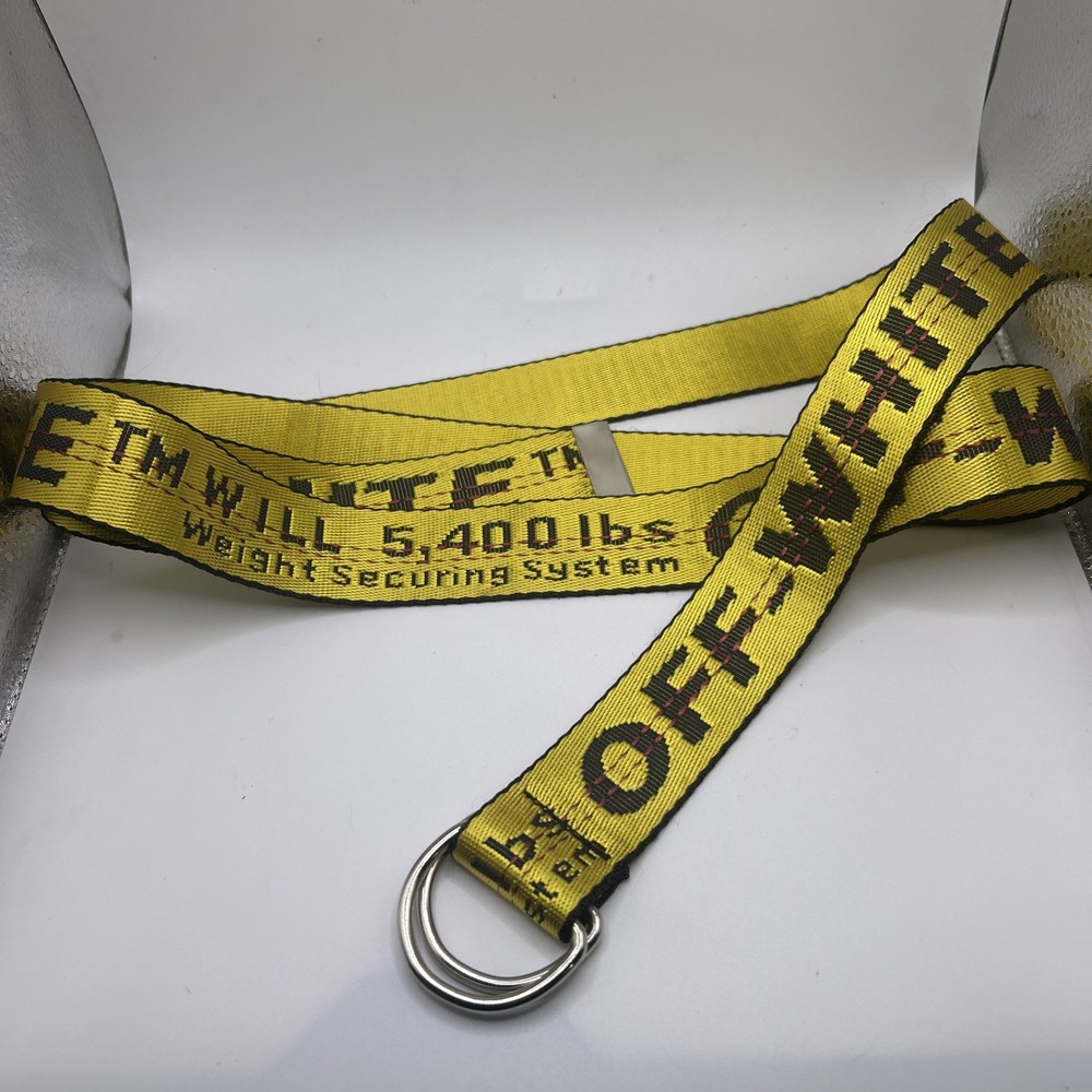 Off White Weight Securing System D Ring Belt XL
