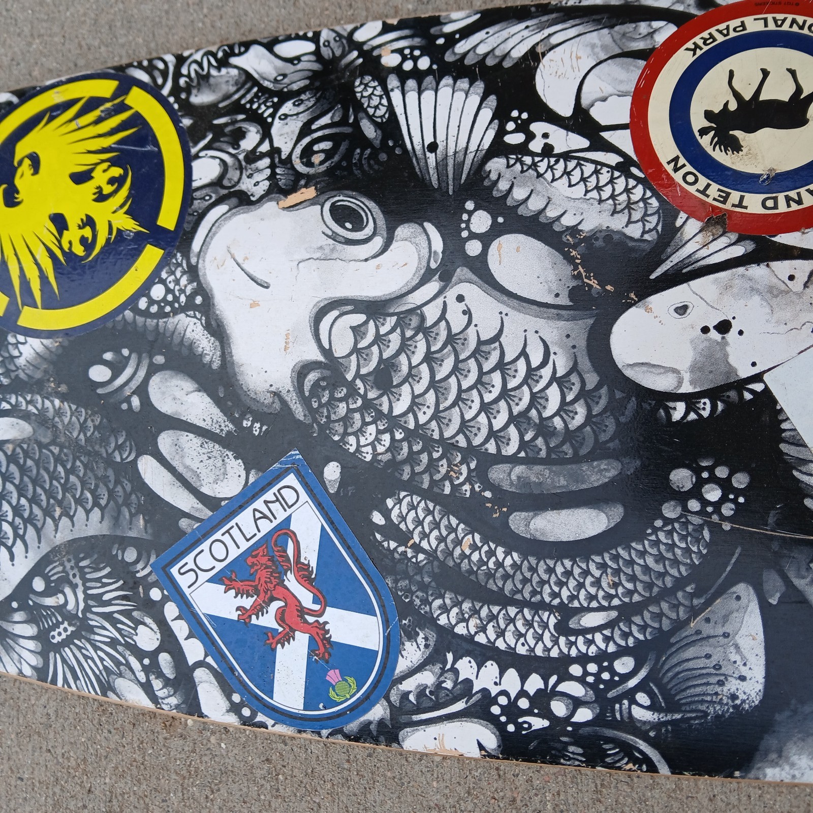 Arbor Bamboo 30.5” x 9.25" Skateboard Deck Koi Fish Cruiser Fish Swallowtail