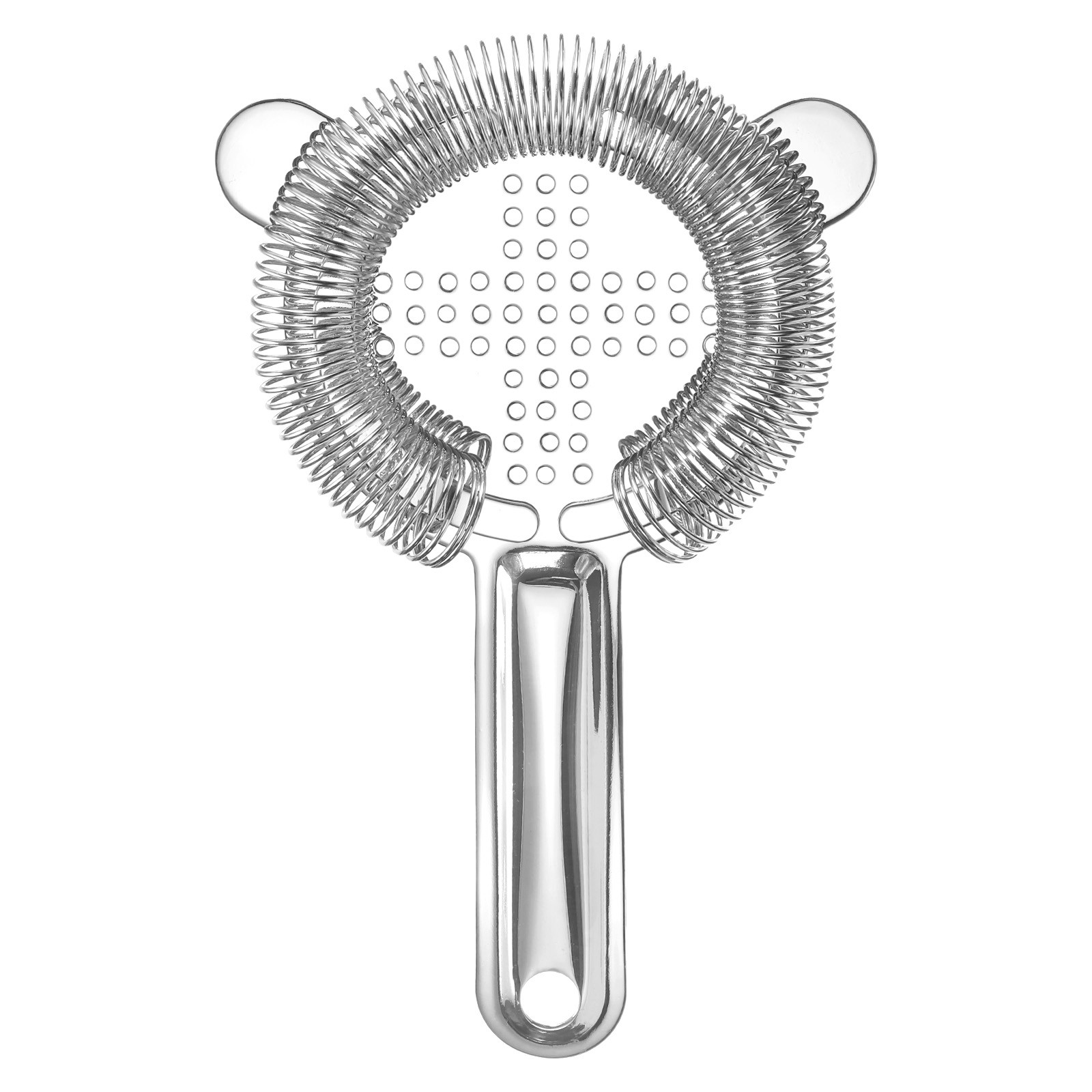 Cocktail Strainer, 1pcs Stainless Steel Bar Strainer for Drinks (Silver, 160mm)