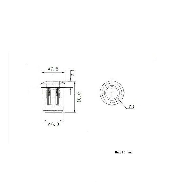 3mm 5mm 8mm Black Plastic LED Diode Clip Holder Case Cup Mounting Bezel Mount