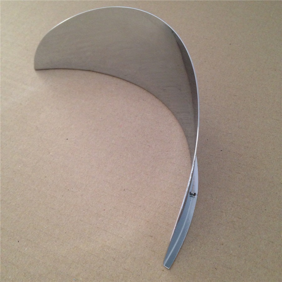 HTTMT Chrome Steel Universal Visor For 7" Motorcycle Headlights