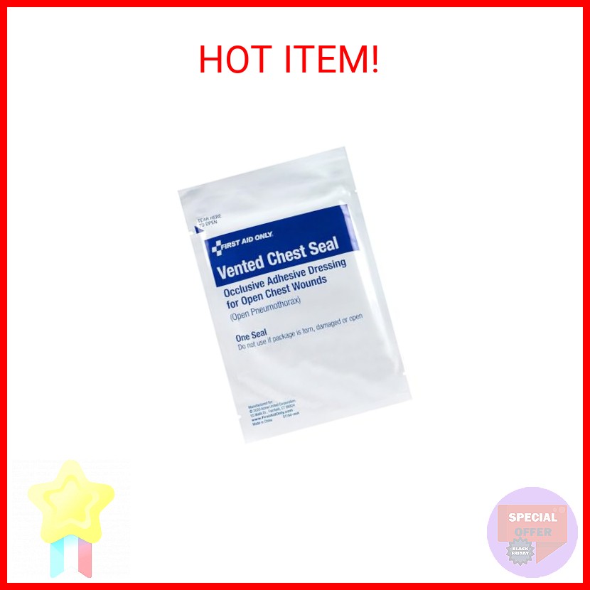 First Aid Only 91194: Chest Seal, Vented, Single