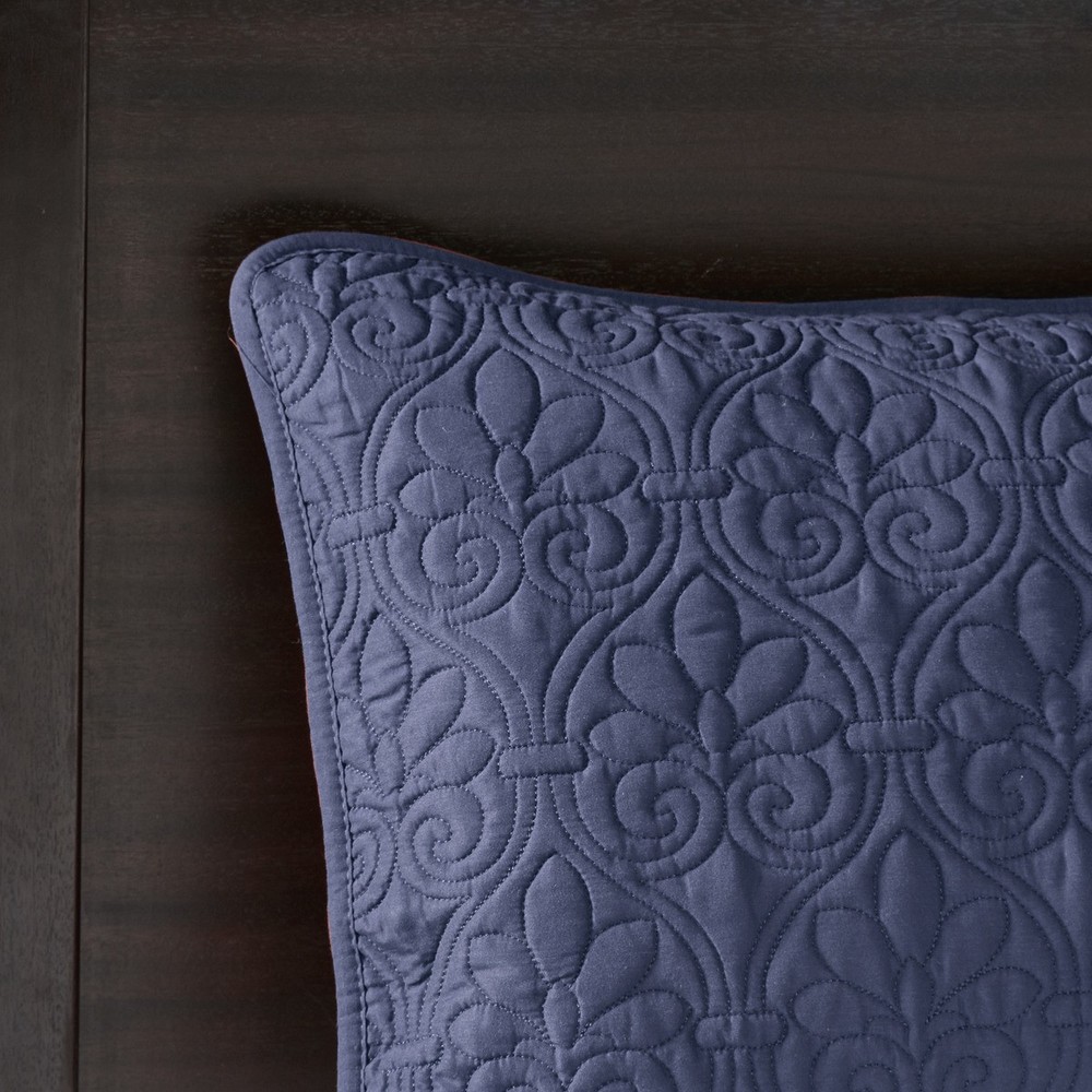 Reversible Queen Bedspread Set 3 Piece Quilted Microfiber Cotton Bedding