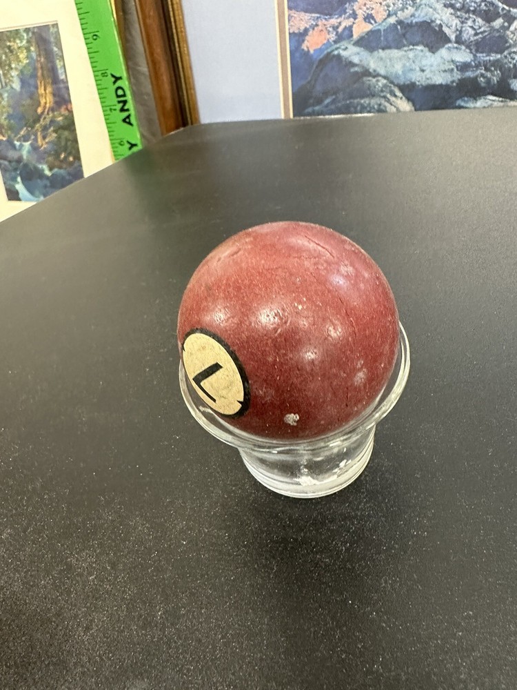 Vintage Clay Brunswick Billiard Ball - 7