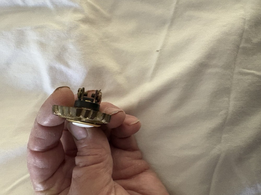 Ornate Brass Door Bell Switch