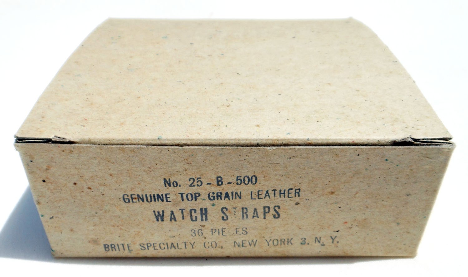 TWO (2) MINT ORIG WW2 1944-DATED GI-ISSUE BROWN LEATHER WATCH BANDS, GOATSKIN