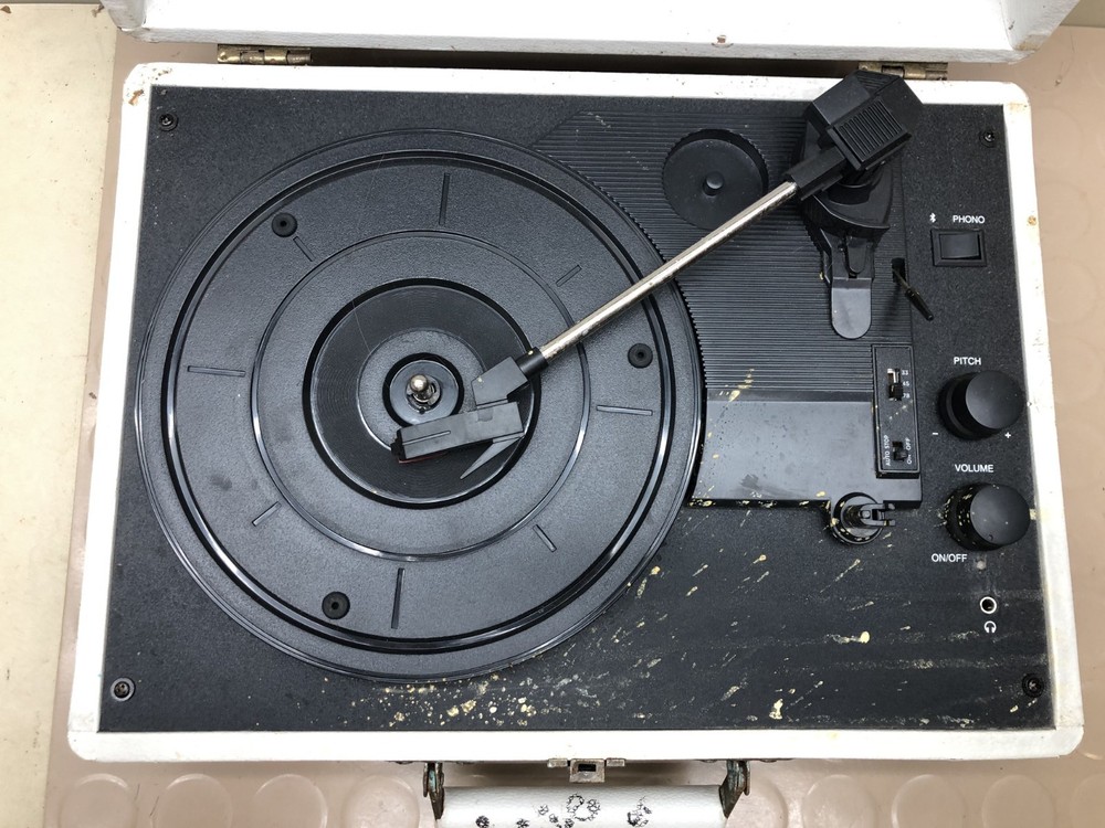 Crosley Record Player CR8005E-WS- No Power Cord - Untested