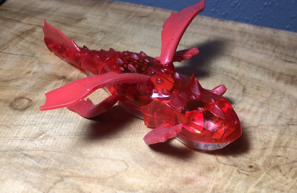 HEXBUG  Red Dragon Rechargeable Toy Does Not Include Remote Powers Up With Sound