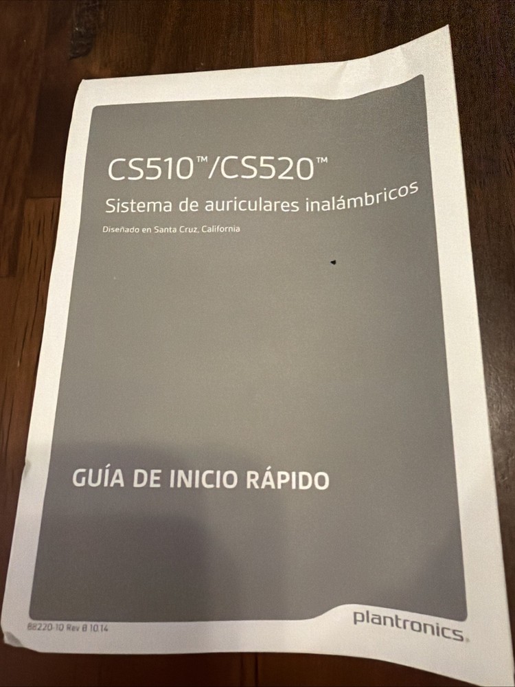 Plantronics CS510 84691-01 Over the Head Wireless headset System