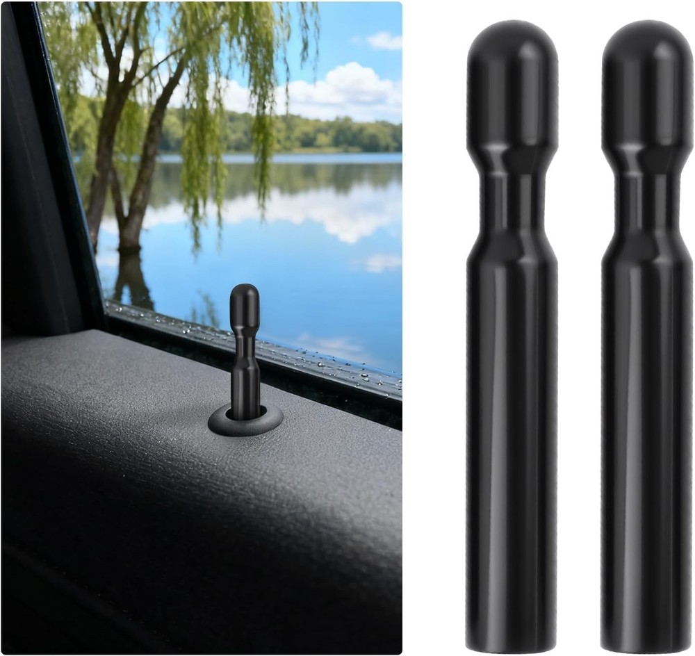 Essential 2-Set Car Door Lock Knobs – Compatible with Ford F150 & Mercury Sable