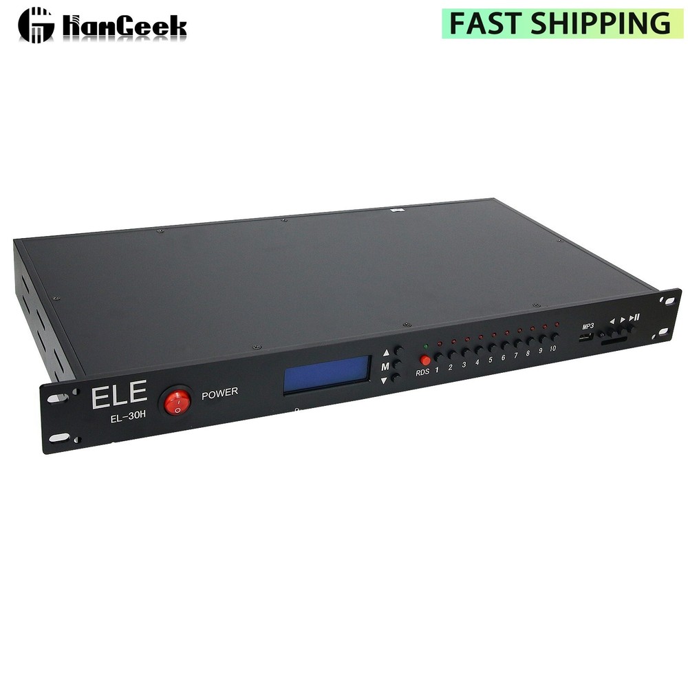 ELE EL-30H 30W FM Broadcast Transmitter w/ RDS & Power Amp Module for Mitsubishi