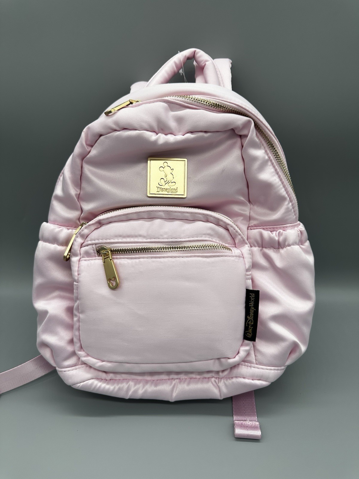 RARE ERROR Disneyland Pink Quilted Mini Backpack New Bag Misprint Disney World